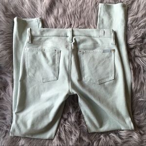 [7 for all Mankind] mint faux leather 5 pocket